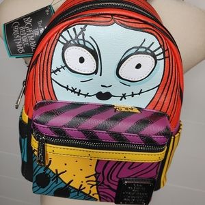 Loungefly NBC Sally Cosplay face mini PU backpack